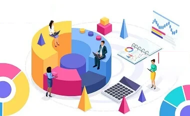 Illustration of branch sales and reporting data flowing to head office